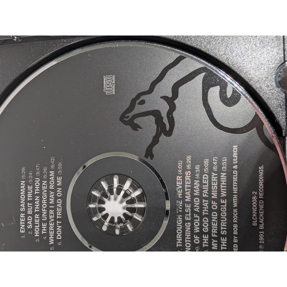 Metallica Self Titled Black Album CD 1991 Blackened Recordings BLCKND008-2 Heav - Picture 5 of 6